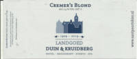 Santpoorts Bier, Cremer's Blond