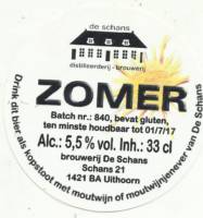 Bierbrouwerij De Schans, Zomer Bierbrouwerij De Schans, Zomer