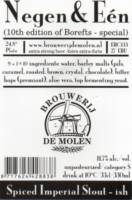 Brouwerij De Molen, Negen & Eén Spiced Imperial Stout-ish