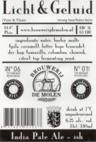 Brouwerij De Molen, Licht & Geluid India Pale Ale-ish