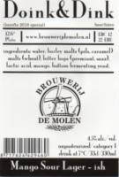 Brouwerij De Molen, Doink & Dink Mango Sour Lager-ish