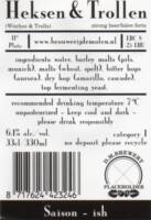 Brouwerij De Molen, Heksen & Trollen (Witches & Trolls) Saison-ish