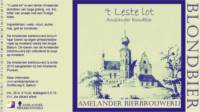 Amelander Bierbrouwerij, 't Leste Lot Blondbier