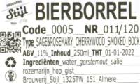 Brouwerij Stijl, Bierborrel Sage & Rosemary Cherrywood Smoked Bock