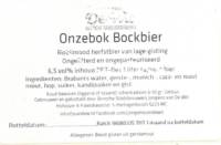 Stadsbrouwerij Jongens van De Wit, Onzebok Bockbier 