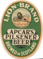 Licentiebrouwsels , Lion-brand Apcar's Pilsener Beer