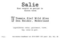 Tommie Sjef Wild Ales, Salie