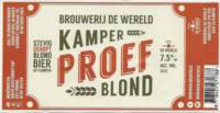 Brouwerij De Wereld (Kampen, 2015), Kamper Proef Blond