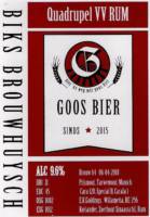 Amateurs, Goos Bier Quadrupel VV Rum