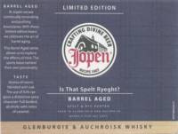 Jopen B.V., Is That Spelt Ryeght? Barrel Aged