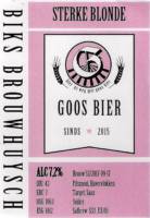 Amateurs, Goos Bier Sterke Blonde