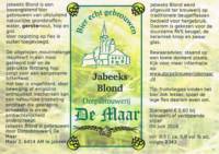 Dorpsbrouwerij De Maar, Jabeeks Blond