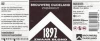 Brouwerij Oudeland, 1892 Zwaar Blond