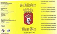 Microbrouwerij De Rijpelaer, Blond Bier Allodium 