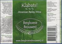 Berghoeve Brouwerij, Klabats! American Barley Wine