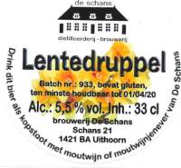 Bierbrouwerij De Schans, Lentedruppel Bierbrouwerij De Schans, Lentedruppel