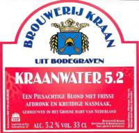 Brouwerij Kraan (Bodegraven), Kraanwater 5.2