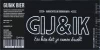 Buitenlandse bieren voor Nederlandse markt (etiket Nederlandse plaatsnaam), Gij & Ik Bier