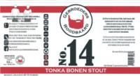 Gebroeders Roodbaard Brouwerij, No.14  Tonka Bonen Stout