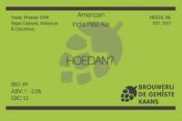 Amateurs, Hoedan? American India Pale Ale