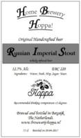 Amateurs, Russian Imperial Stout Whiskey infused Beer