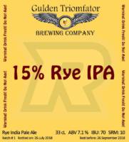 Gulden Triomfator, 15% Rye IPA