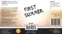 Baros Bier, First Summer Witbier