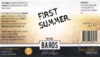 Baros Bier, First Summer Witbier