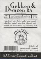 Brouwerij De Molen, Gekken & Dwazen BA Creamy Coconut Imp Stout