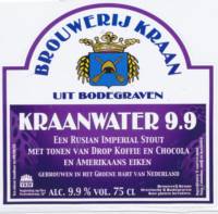 Brouwerij Kraan (Bodegraven), Kraanwater 9.9