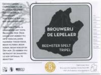 Brouwerij De Lepelaer, Beemster Spelt Tripel