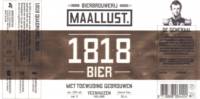 Bierbrouwerij Maallust, 1818