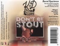 Brouwerij Klein Duimpje, Don't Be Stout