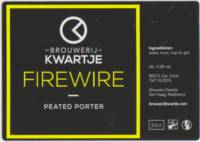 Brouwerij Kwartje, Firewire Peated Porter