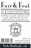 Brouwerij De Molen, Fair & Feat Tonka Quadruple-ish