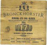 Bronckhorster Brewing Company , Brok-In-De-Keel Dark Strong Ale