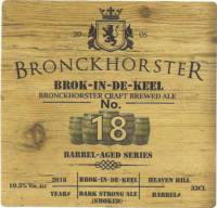 Bronckhorster Brewing Company , Brok-In-De-Keel Dark Strong Ale(Smoked)