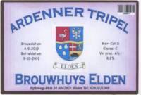 Brouwhuys Elden, Ardenner Tripel