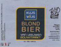 Brouwerij Klein Duimpje, Klus Wijs Blond Bier