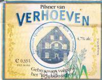 Buitenlandse bieren voor Nederlandse markt (etiket Nederlandse plaatsnaam), Pilsner van Verhoeven