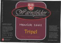 Warnsfelder, Henrick 1661 Tripel