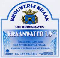 Brouwerij Kraan (Bodegraven), Kraanwater 1.9