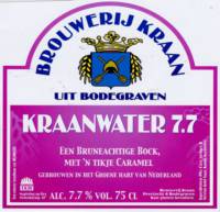 Brouwerij Kraan (Bodegraven), Kraanwater 7.7