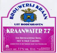 Brouwerij Kraan (Bodegraven), Kraanwater 7.7