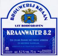 Brouwerij Kraan (Bodegraven), Kraanwater 8.2