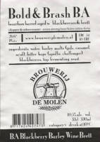 Brouwerij De Molen, Bold & Brash BA Blackberry Barley Wine Brett
