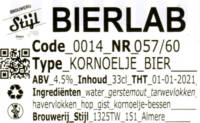 Brouwerij Stijl, Bierlab Kornoelje bier