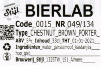 Brouwerij Stijl, Bierlab Chestnut Brown Porter