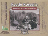 Buitenlandse bieren voor Nederlandse markt (etiket Nederlandse plaatsnaam), Keetje Roseetje Zeeuwsch Frambozenbier