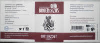 Stadsbrouwhuis Broer & Zus, Bitterzoet Porter Stadsbrouwhuis Broer & Zus, Bitterzoet Porter